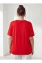 Women's Plus Size V-Neck T-Shirt Red - 4