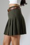 Pleated Knitwear Skirt - 7