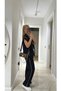 Women's Vest Trouser Set Arabi̇yeli̇ Zippered Vest Stylish Top and Bottom Set - 2
