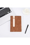PU Leather Journal Notebook with Pen Holder 100 Pages 80 GSM Premium Paper Hardcover Tan
