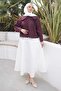 Plum Collar Lace Poplin Shirt - 3