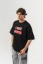Hate Winter Motto Design Detailed Crew Neck Oversize T-Shirt - 3