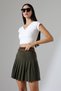 Pleated Knitwear Skirt - 3