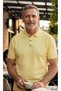 New Season Polo Collar Buttoned Yellow Color Tricot Men's T-Shirt - 2