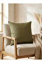 Premium Special Series Satin Woven Cushion Cover-Green - 2