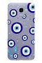 Samsung Galaxy J6 Compatible Night Evil Eye Pattern Transparent Phone Case