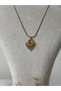 Vintage Steel Necklace with Pink Stone Detail - 4