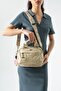 Washed Leather Crossbody Bag, Shoulder Bag, Beige Model: (571-17Y)