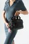 Washed Leather Crossbody Bag, Shoulder Bag, Black Model: (571-17Y) - 2