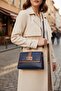 Women's Soft Surface Minimalist Flap Messenger Bag