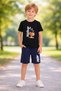 Busekids Boy's Multi-Colored Printed 2-Piece Comfortable Summer Set - 3