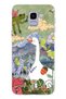 Samsung Galaxy J6 Compatible Goose and Nature Illustration Patterned Transparent Phone Case