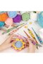3-Piece Crochet Set – Crochet Set with Transparent Floral Handles - Decorative Handles with Colorful Metal Tips - 2.0mm, 2.5mm, 3.0mm - 4