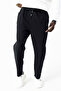 Men's Adjustable Waist Double Pocket Jogger Pants Black - 9238 - 4