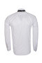 Men's White Ata Collar Pleated Tuxedo Shirt |   Double Cuff with Bow Tie and Cufflinks - 5