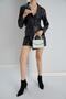 Shorts Suit Jacket Faux Leather Shorts Skirt Jacket Double Suit - 3