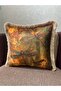 Robin-9402 Multicolor Imported Silk Velvet Tasseled Cushion Cover 43X43 - 3