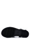 Women's Genuine Leather Black Heeled Sandals - 4