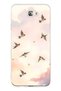 Samsung Galaxy J7 Prime Compatible Flying Bird Pattern Transparent Phone Case