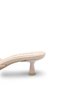 Delavona Beige Patent Leather Women's Stylish New Season Toe-Staple Detailed Comfortable Thin Short Kitten Heeled Slippers - 5
