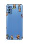 Samsung Galaxy M52 Compatible Monkeys Patterned Transparent Phone Case