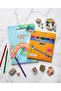 Kids Tropicolors 24-Piece Dry Crayon Set - 1 Coloring Book with Cover and Handle as a Gift
