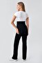 Straight Leg Adjustable Waist Jersey Lycra Flexible Viscose Soft Maternity Pants - 2