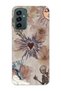 Samsung Galaxy M13 / M23 Compatible Heart and Butterfly Collage Pattern Transparent Phone Case