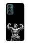 Samsung Galaxy M13 / M23 Compatible Ancient Statue Muscular God Pattern Transparent Phone Case