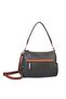 Multi-Compartment Soft and Lightweight Double Strap Shoulder and Crossbody Bag (30X24 cm) Khaki Taba Vi - 3