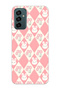 Samsung Galaxy M13 / M23 Compatible Rabbit and Tulip Pattern Transparent Phone Case