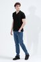 Men's Regular Waist Baggy Fit Jean Dark Blue - 26m 860 - 3