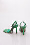 2042 Women's Ankle Strap Stone Tassel Heeled Shoes - 3