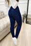 Women's High Waist Ripped Patterned Skinny Jeans - 3