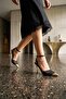 Y752093806 Black Lace Thin Galvanized Heeled Women's Shoes