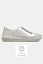 Women's Lame Genuine Natural Leather Sneaker Shoes with Elastic Laces, Size 36-41