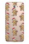 Samsung Galaxy J7 Prime Compatible Gingerbread Pattern Transparent Phone Case