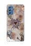 Samsung Galaxy M52 Compatible Heart and Butterfly Collage Pattern Transparent Phone Case
