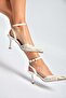 Y752082806 White Lace Thin Heeled Women's Shoes - 3