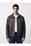 Zra Model Stitched Detailed Buttoned Leather Jacket - Modern & Stylish - 2