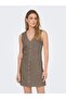 Sleeveless Viscose Short Dress 15357797