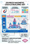 23 Piece Magnetic Castle Building Tiles Set for Kids Educational STEM Construction Toy - 2