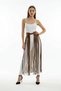 Brown Skirt with Thick Belt and Long String Detail - Brf1003 - 4