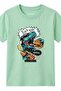 Unisex Dino Eatem Graphic Print Tshirt - 2