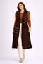 Women's Middle-Aged Patterned Comfortable Fit Flounce Stone Embroidered Combed Cotton Mother Long Vest 4323 - 6
