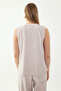 Zero Sleeve Button Front Blouse - 4