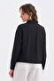 Women's Denim Fabric Tie Detailed Design Crop Shirt - 2