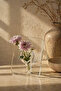 Transparent Mica Block Flower Pot Minimal Single Branch Flower Pot Modern Decorative Vase - 1 Pc - 2