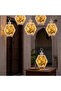 Ramadan LED Lantern Decoration Lights Islamic Eid Mubarak Hexagon Hanging Lantern String Lights - 6