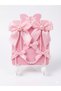 Pink Girls' Hair Clips with Pearl Chain Ribbon Set 4 Pieces Pompom Bow Hair Clips - 2